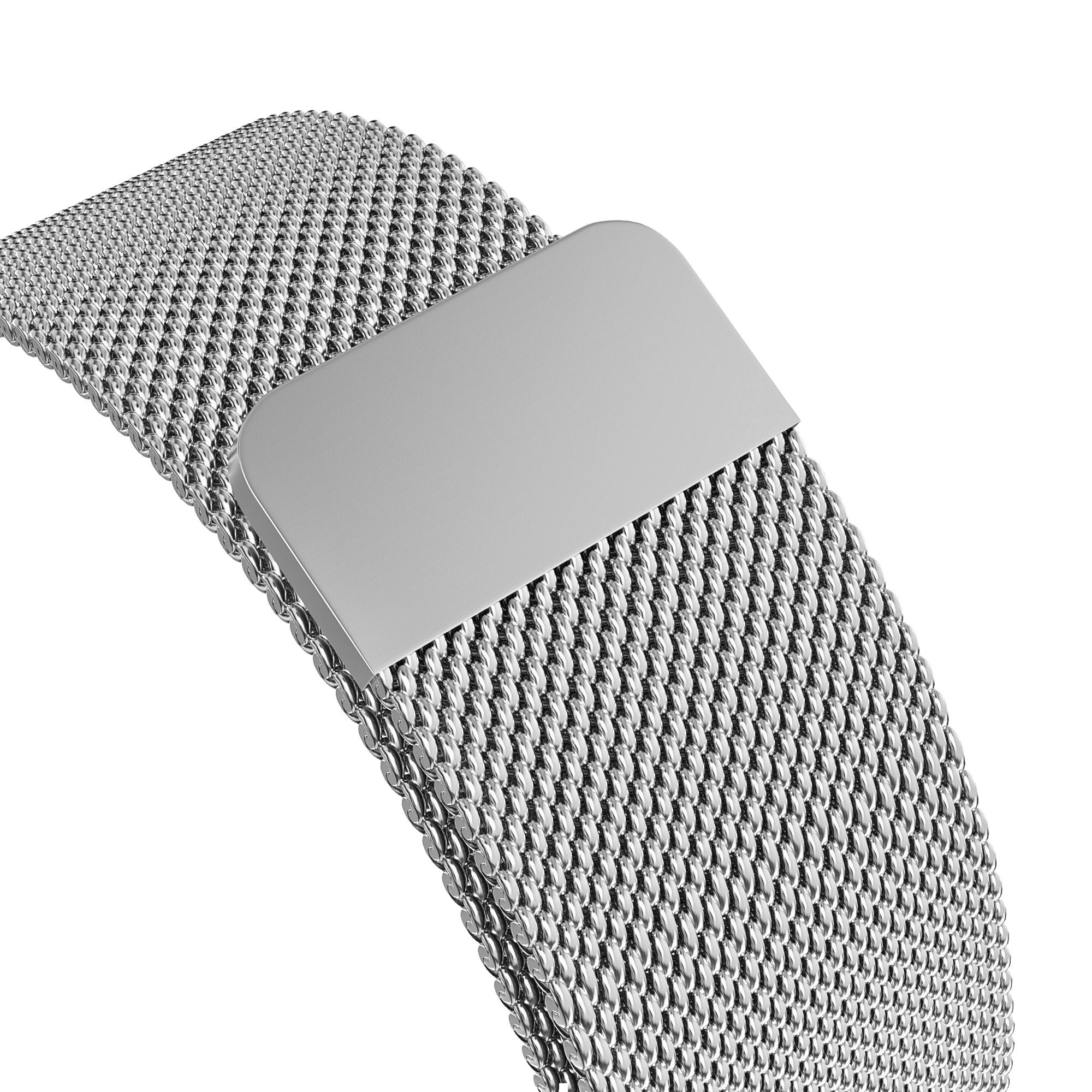 Armband Milanese Loop Apple Watch 41mm Series 8 silver