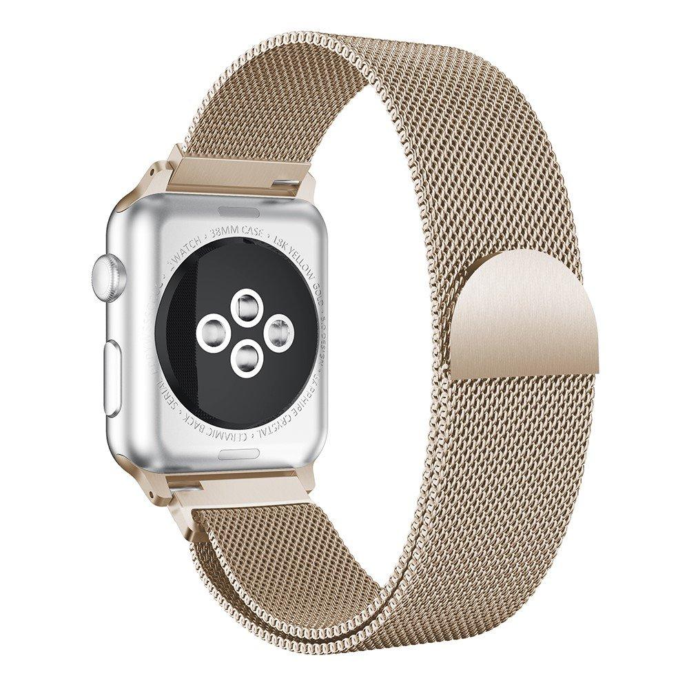 Armband Milanese Loop Apple Watch 41mm Series 9 champagneguld