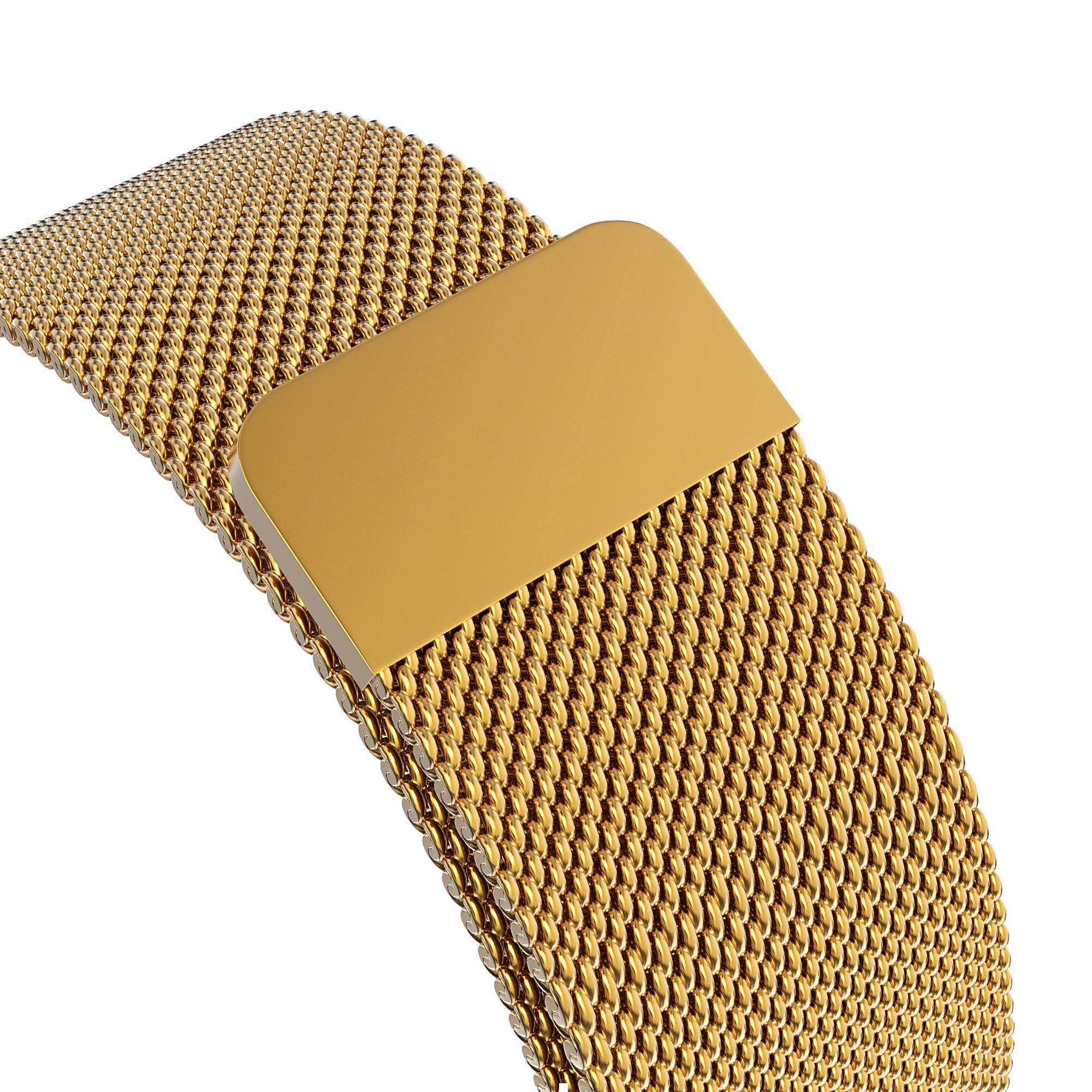 Armband Milanese Loop Apple Watch 42/44/45 mm guld