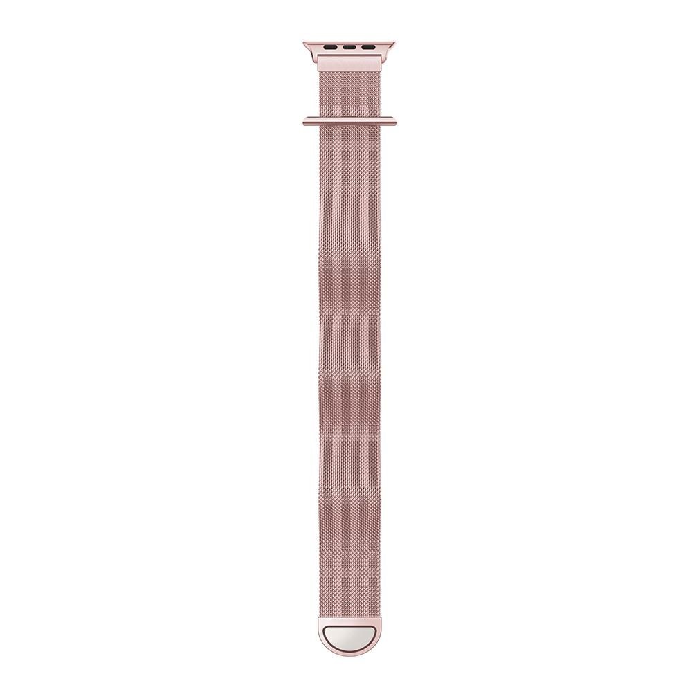 Armband Milanese Apple Watch Series 8 45mm Rosa guld