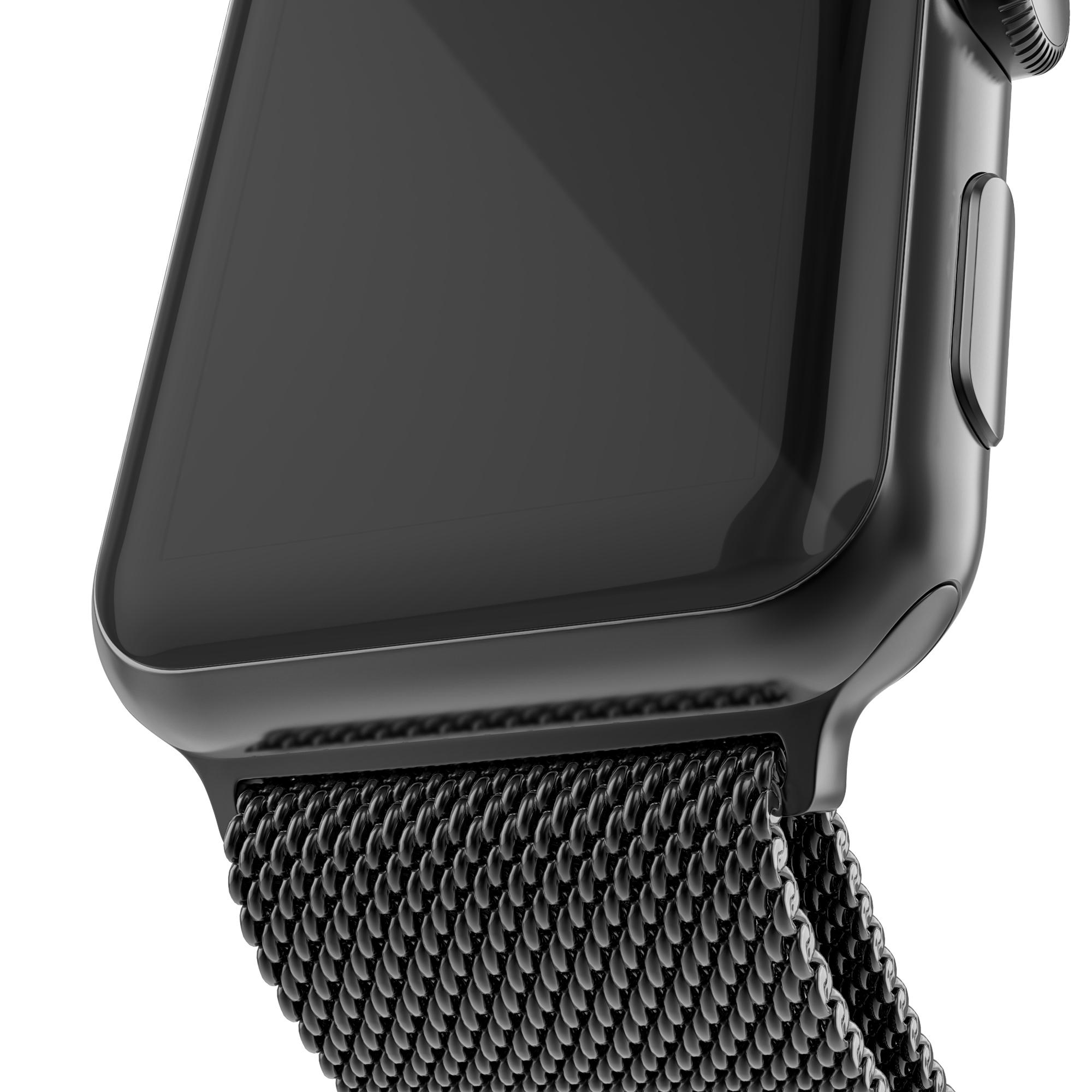Armband Milanese Loop Apple Watch 42/44/45 mm svart