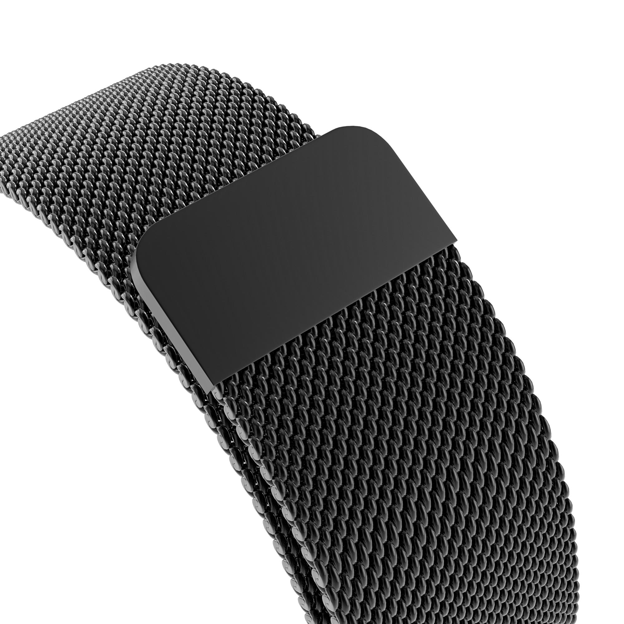 Armband Milanese Loop Apple Watch 42/44/45 mm svart