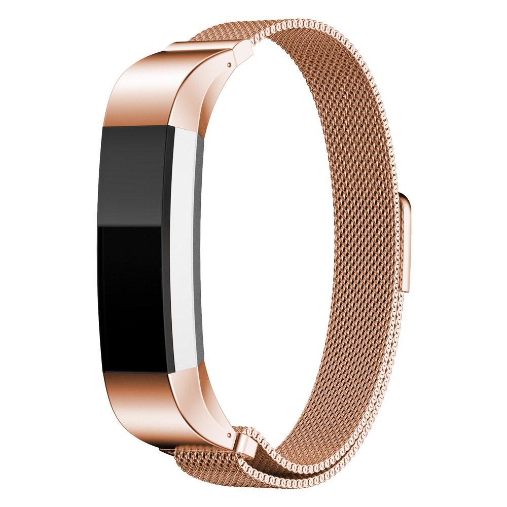 Armband Milanese Loop Fitbit Alta/Alta HR roséguld