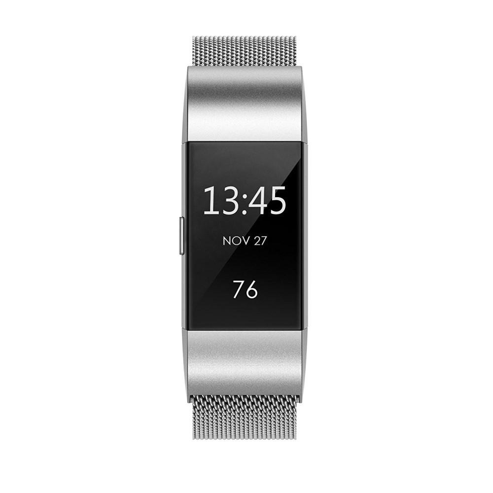 Armband Milanese Loop Fitbit Charge 2 silver