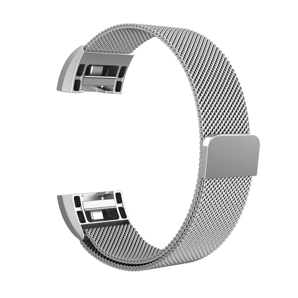 Armband Milanese Loop Fitbit Charge 2 silver