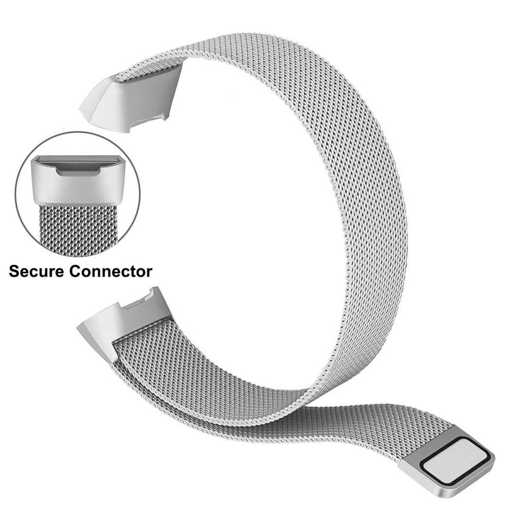 Armband Milanese Loop Fitbit Charge 3/4 silver