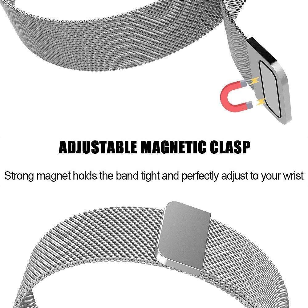 Armband Milanese Loop Fitbit Charge 3/4 silver