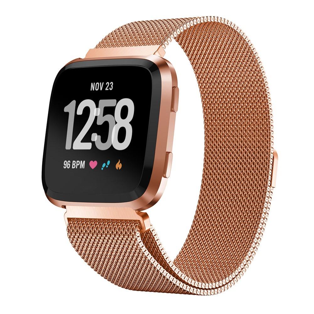 Armband Milanese Loop Fitbit Versa/Versa 2 roséguld