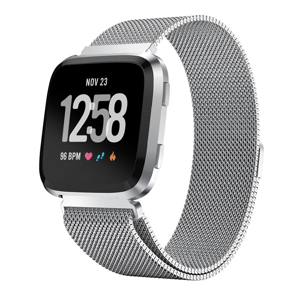 Armband Milanese Loop Fitbit Versa/Versa 2 silver