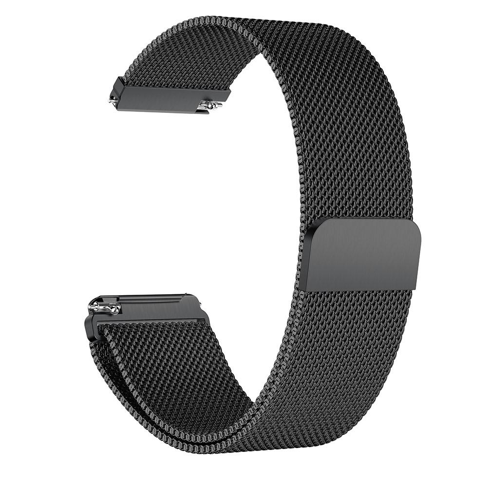 Armband Milanese Loop Fitbit Versa/Versa 2 svart