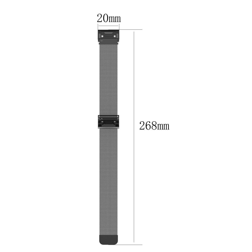 Armband Milanese Garmin Instinct E 40mm Silver