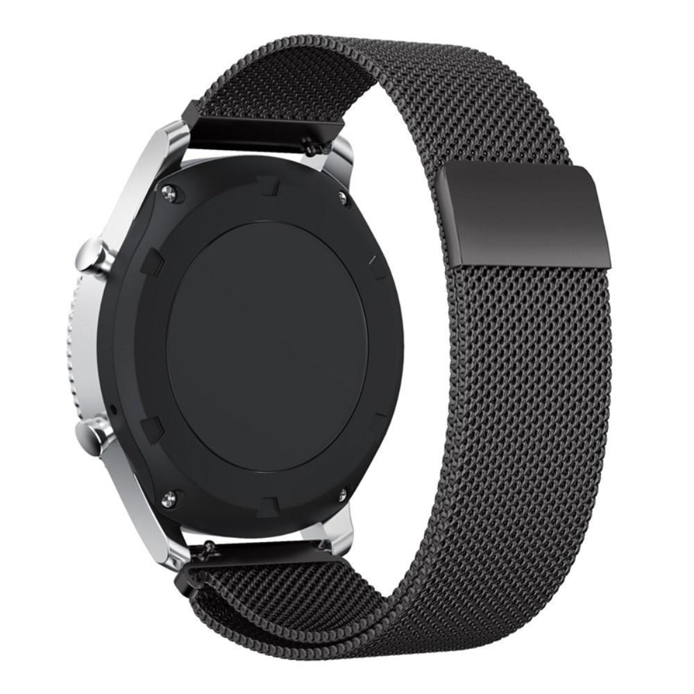 Armband Milanese Loop Gear S3 Frontier/S3 Classic svart