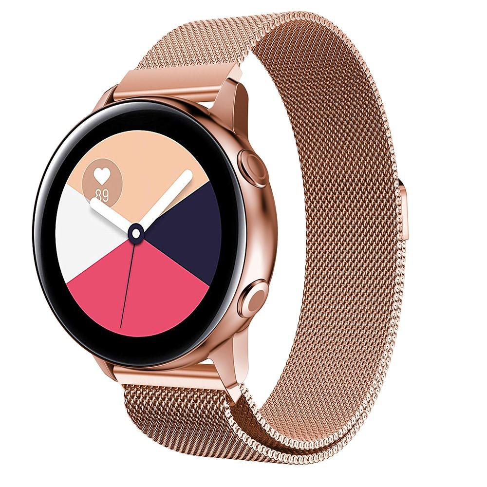 Armband Milanese Samsung Galaxy Watch Active roséguld