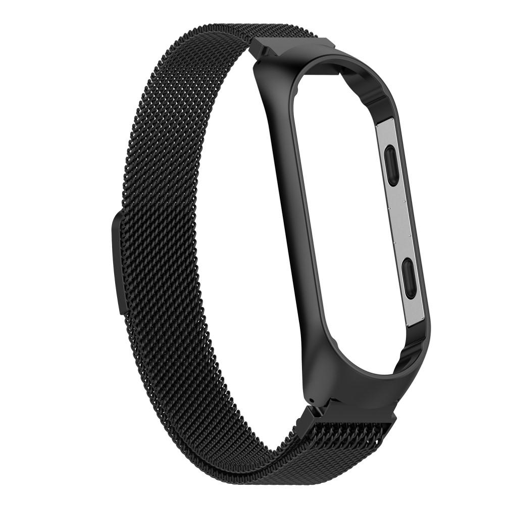 Armband Milanese Xiaomi Mi Band 3/4 svart