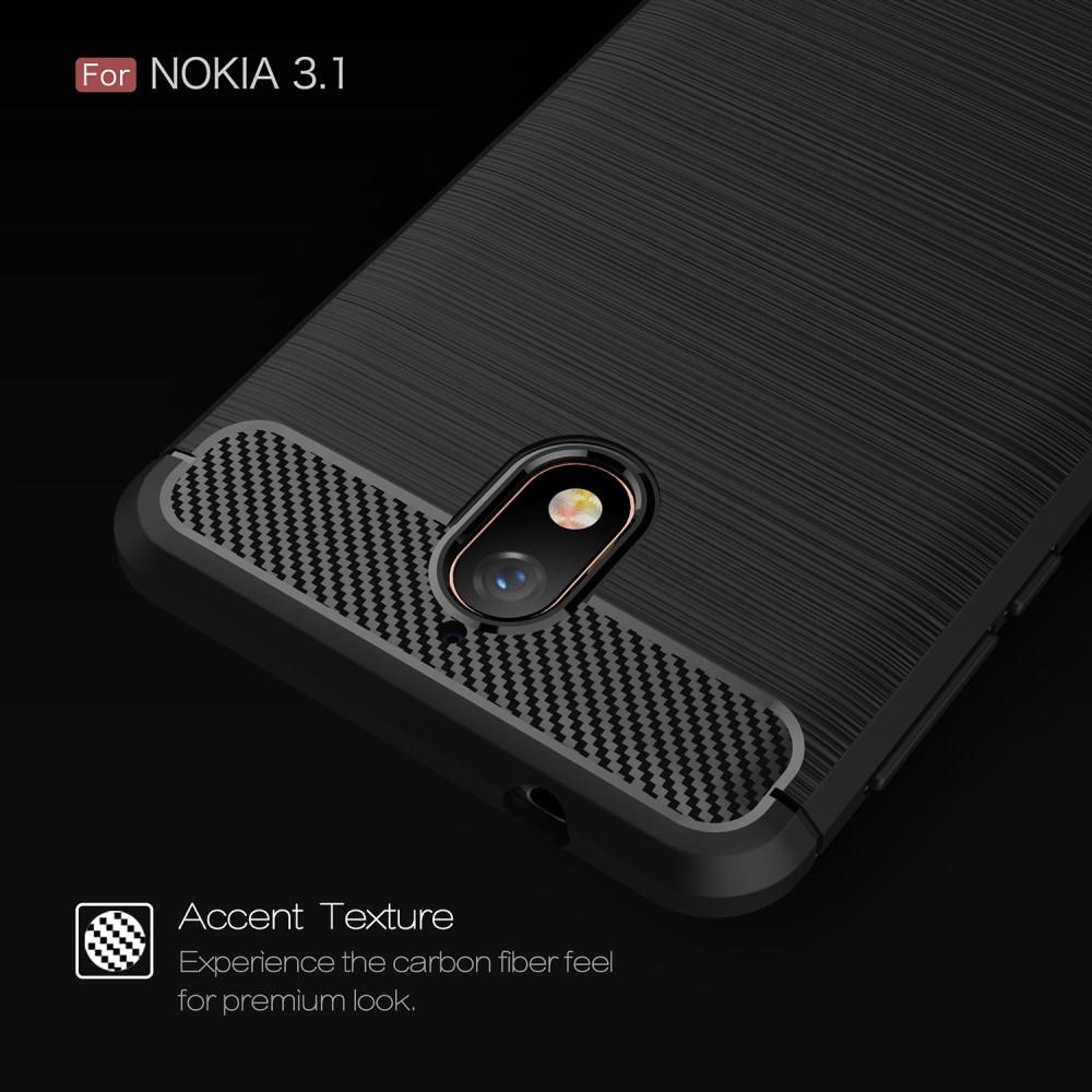 Brushed TPU Case for Nokia 3.1 black