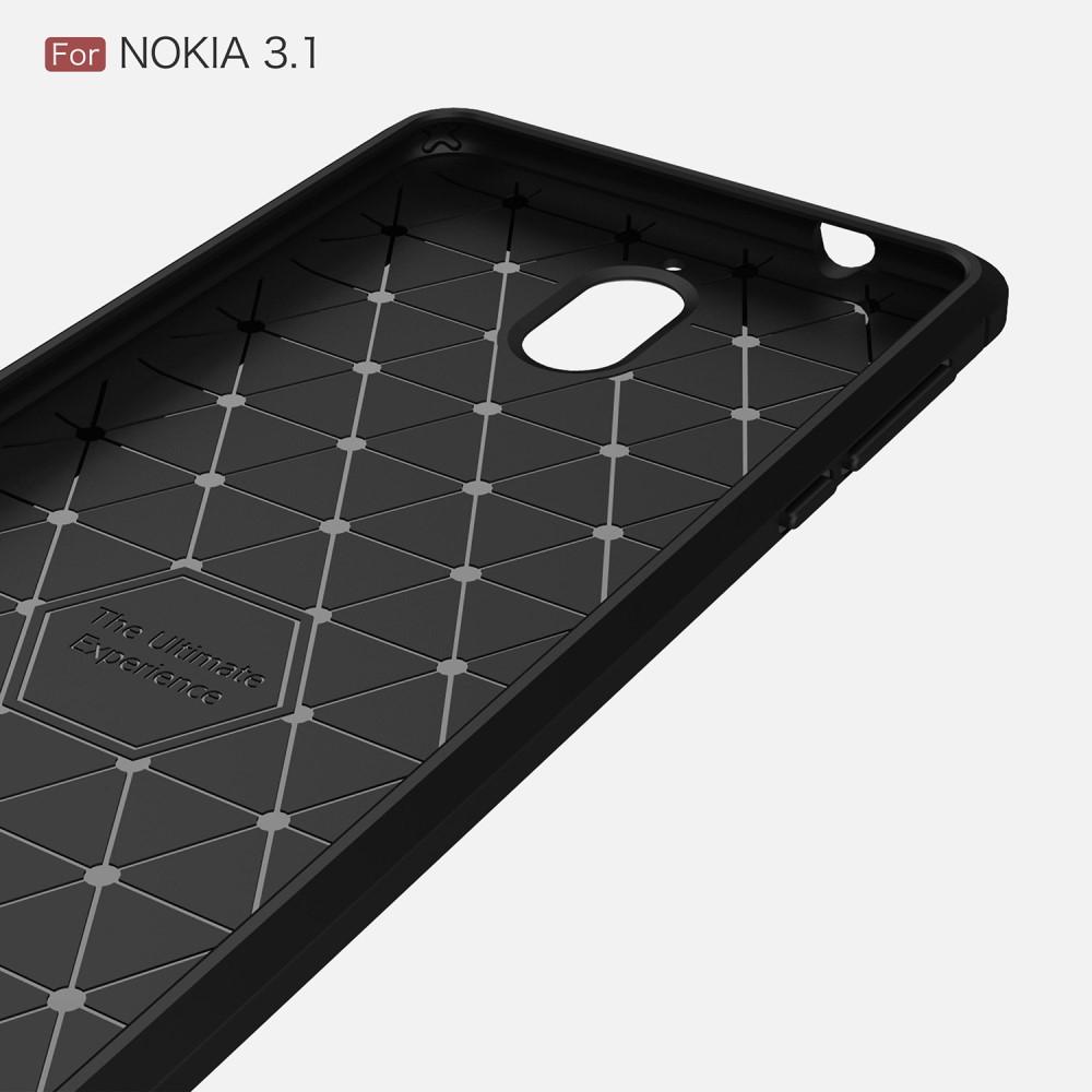 Brushed TPU Case for Nokia 3.1 black