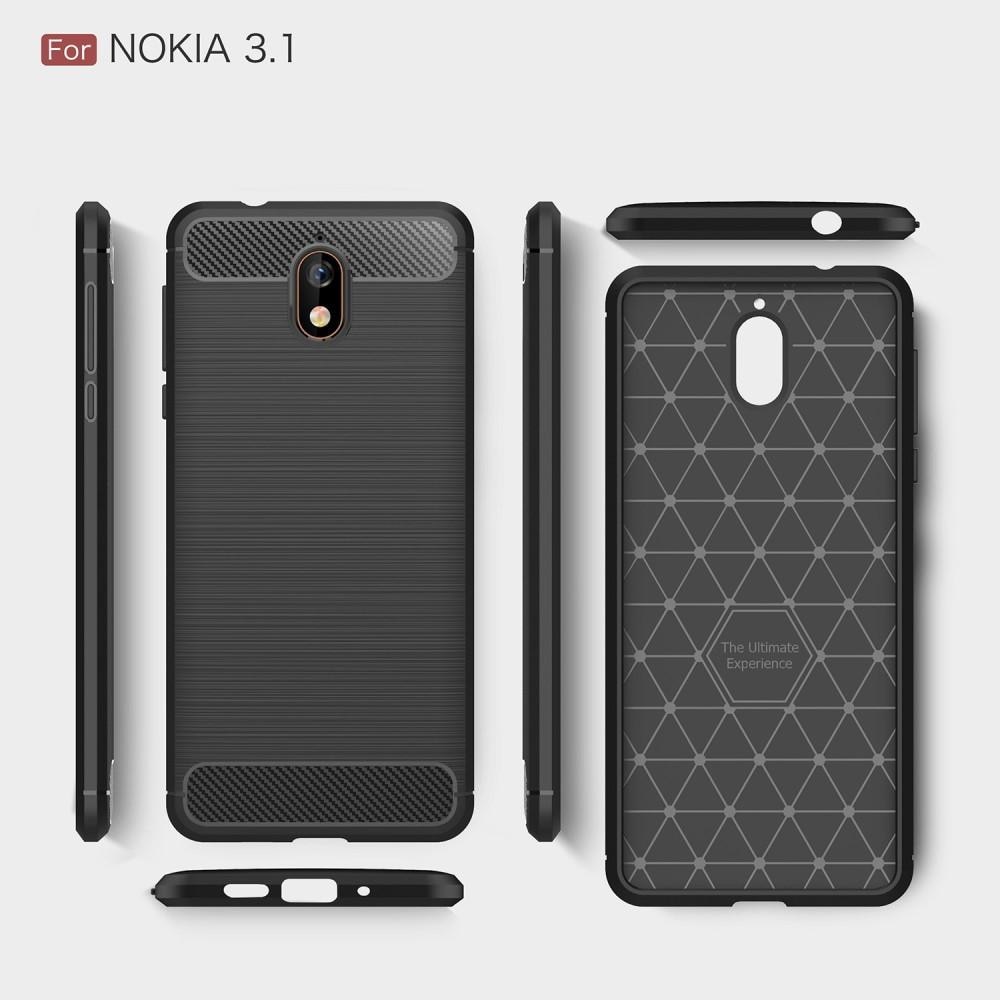 Brushed TPU Case for Nokia 3.1 black