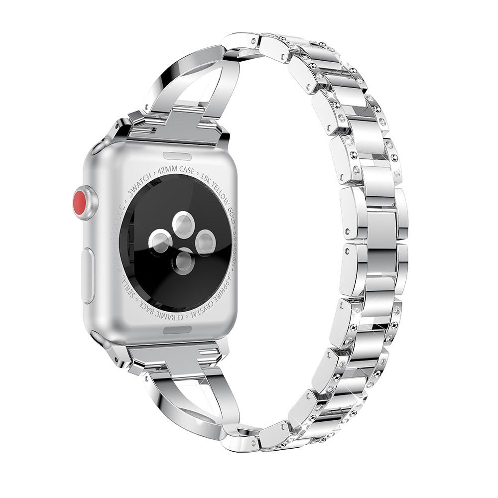 Crystal Bracelet Apple Watch 41mm Series 8 Silver