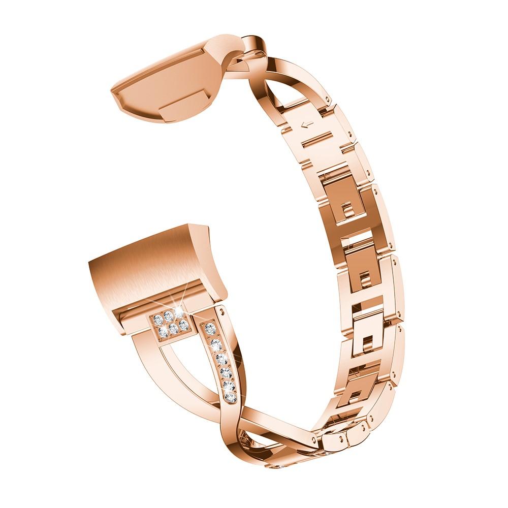 Crystal Bracelet Fitbit Charge 3/4 Rose Gold