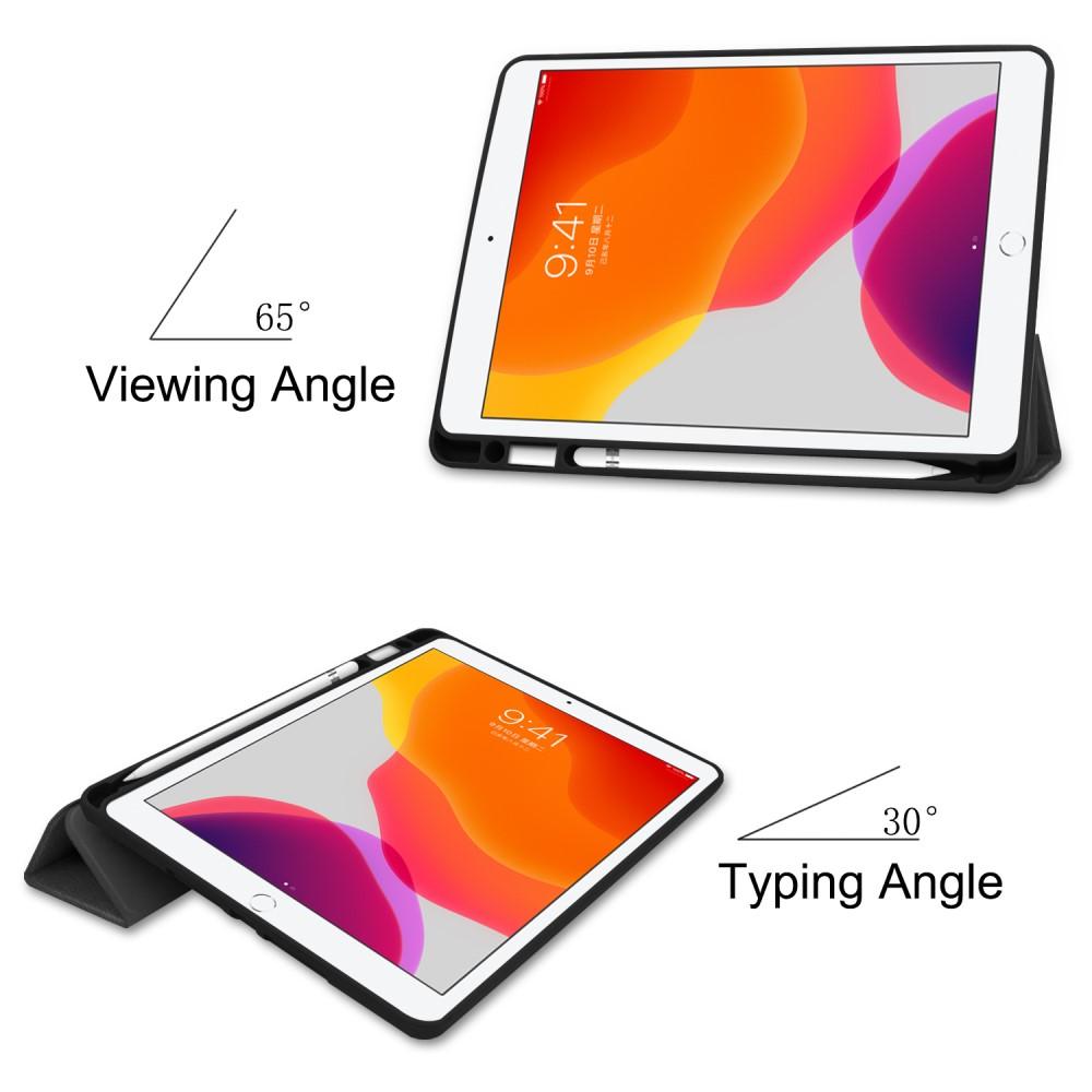 Fodral Tri-fold med Pencil-hållare iPad 10.2 7th Gen (2019) svart
