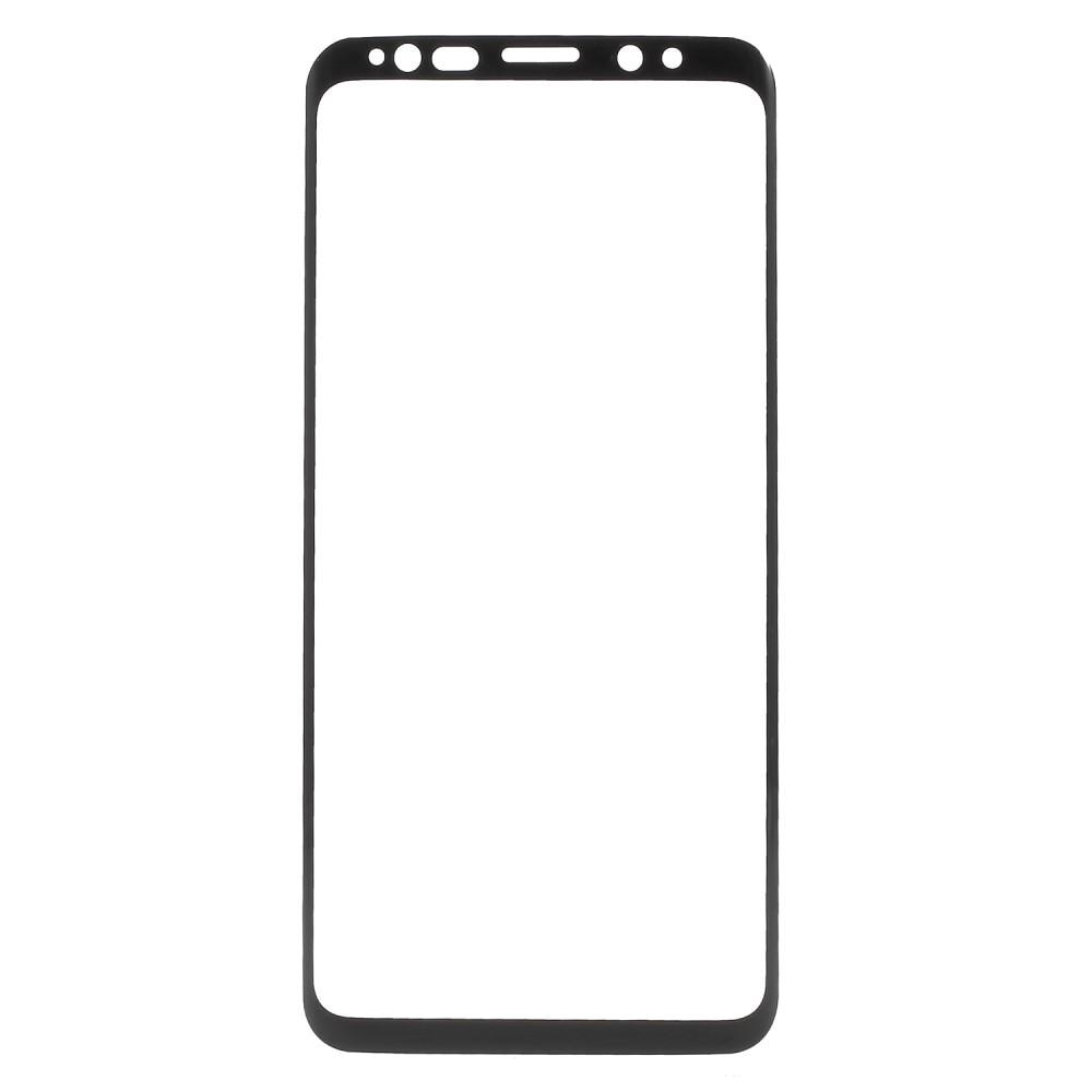 Heltäckande Härdat Glas Skärmskydd Galaxy S9 svart