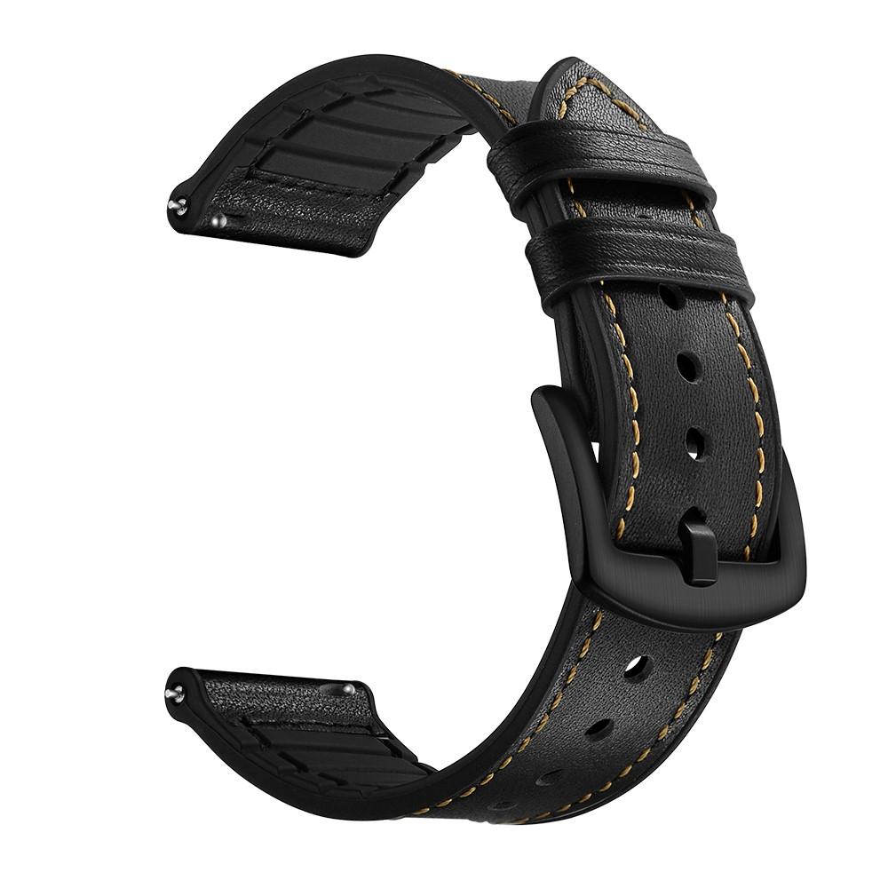 Premium Läderarmband Amazfit GTS svart