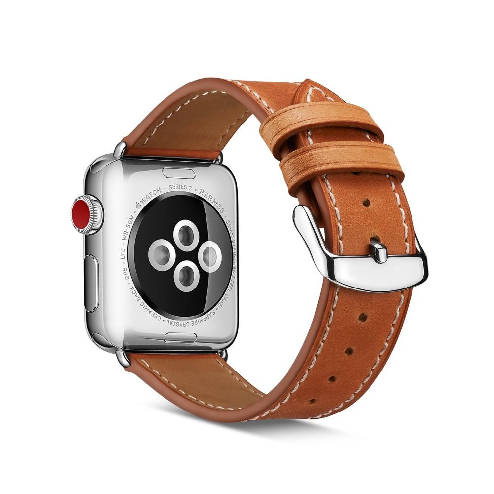 Läderarmband Apple Watch 41mm Series 8 cognac