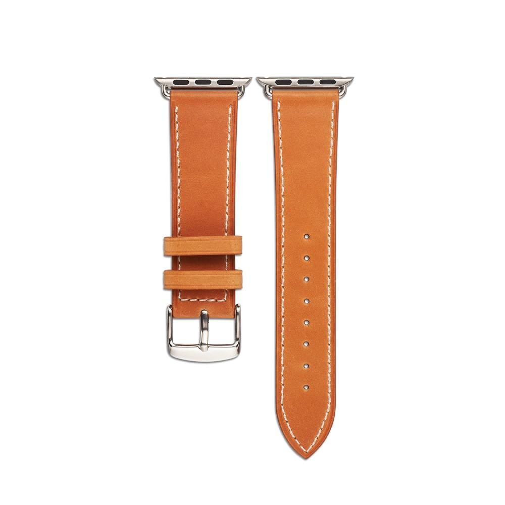 Läderarmband Apple Watch 41mm Series 7 cognac