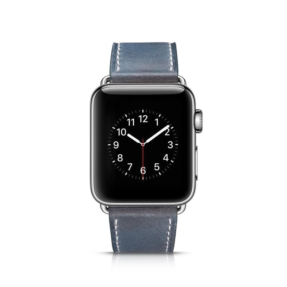 Läderarmband Apple Watch Ultra 49mm blå