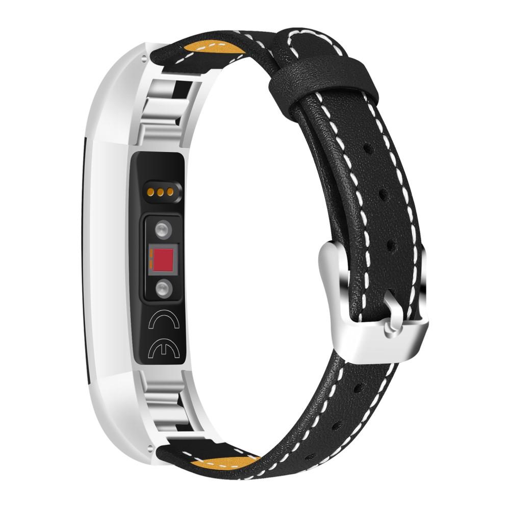 Läderarmband Fitbit Alta/Alta HR svart