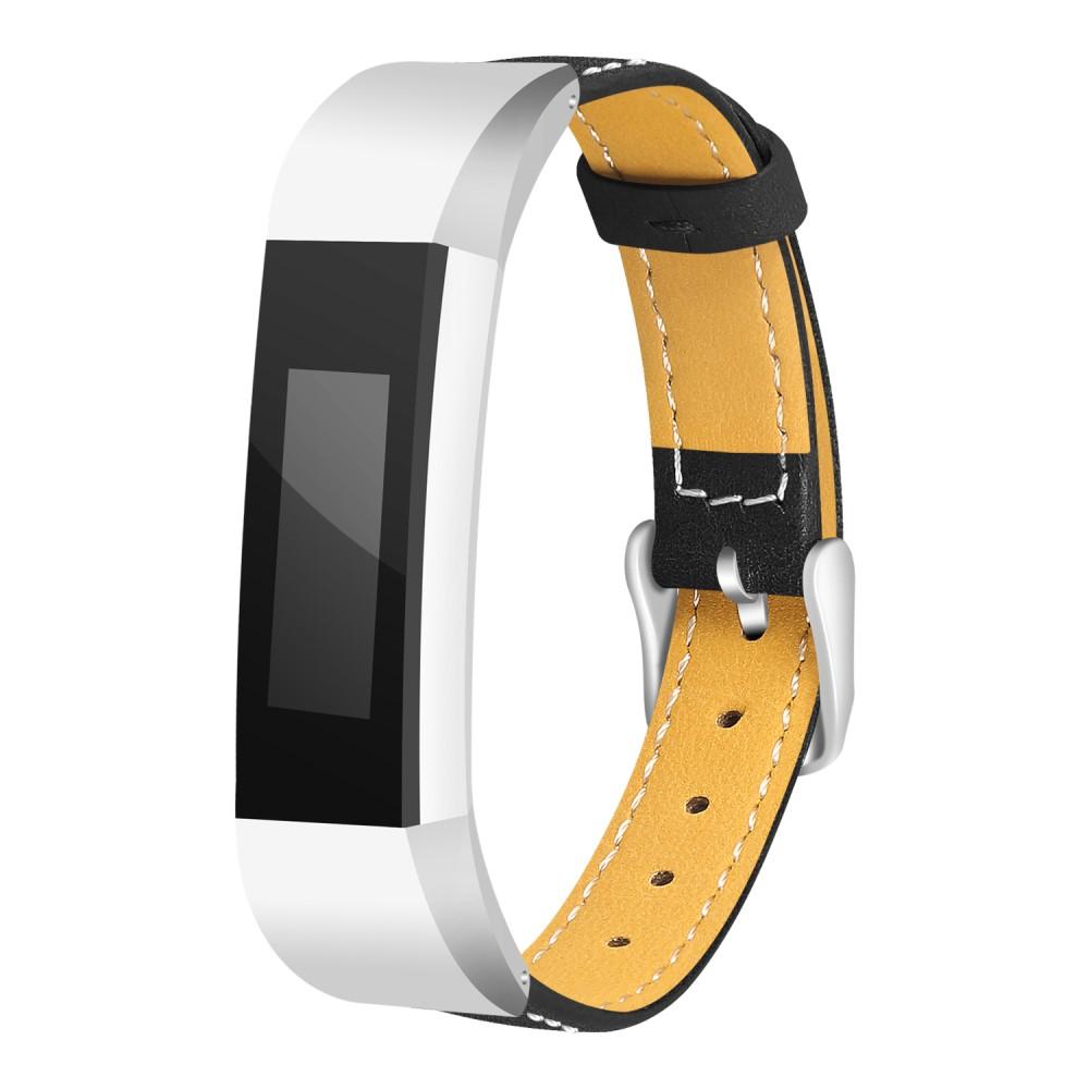 Läderarmband Fitbit Alta/Alta HR svart