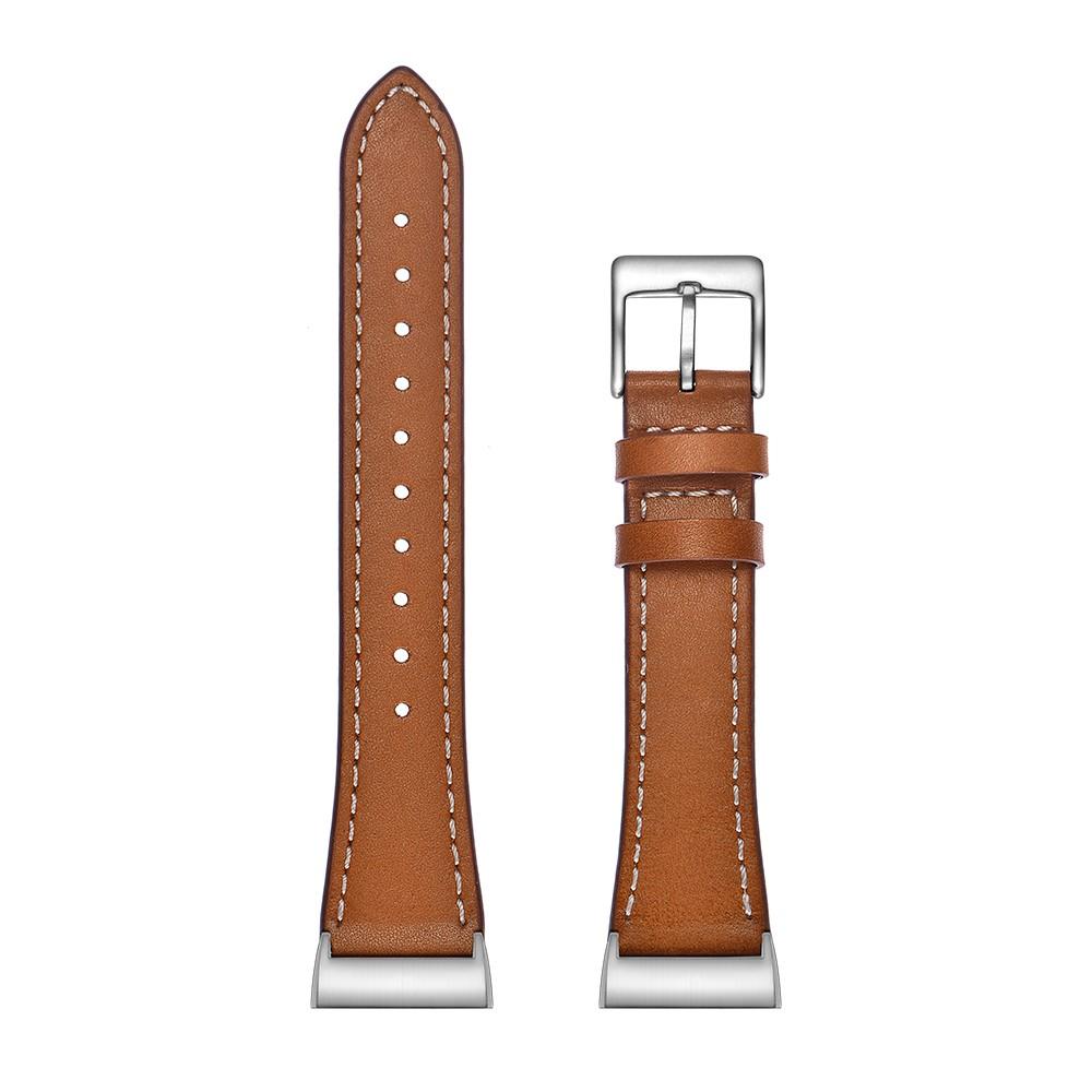 Läderarmband Fitbit Charge 4/Charge 3 Brun
