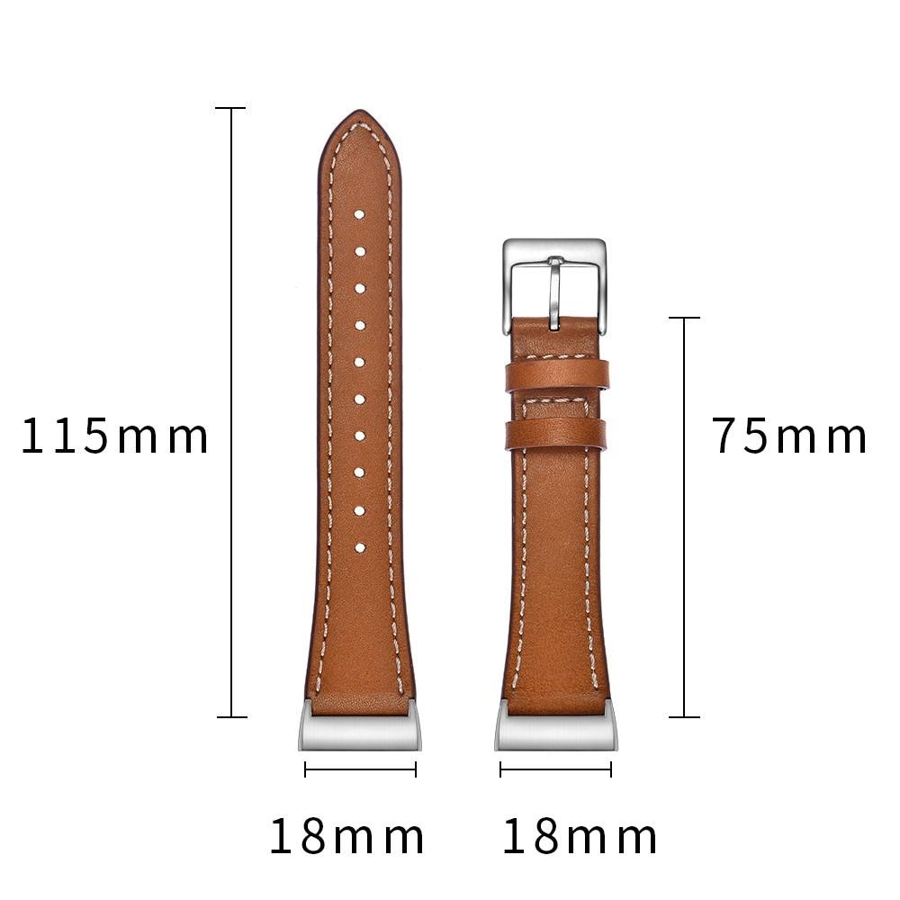 Läderarmband Fitbit Charge 3/4 brun