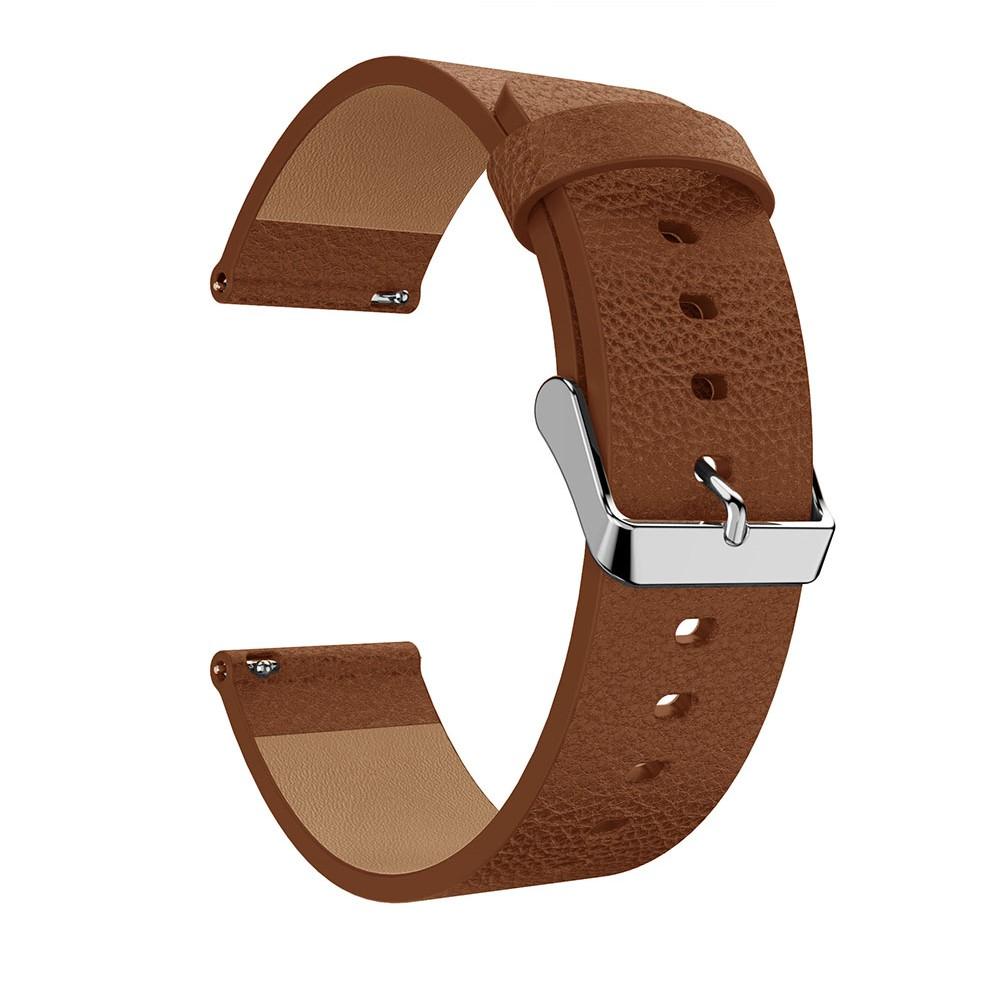 Läderarmband Fitbit Versa/Versa 2 brun