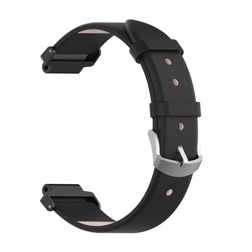 Läderarmband Garmin Forerunner 235/735XT svart