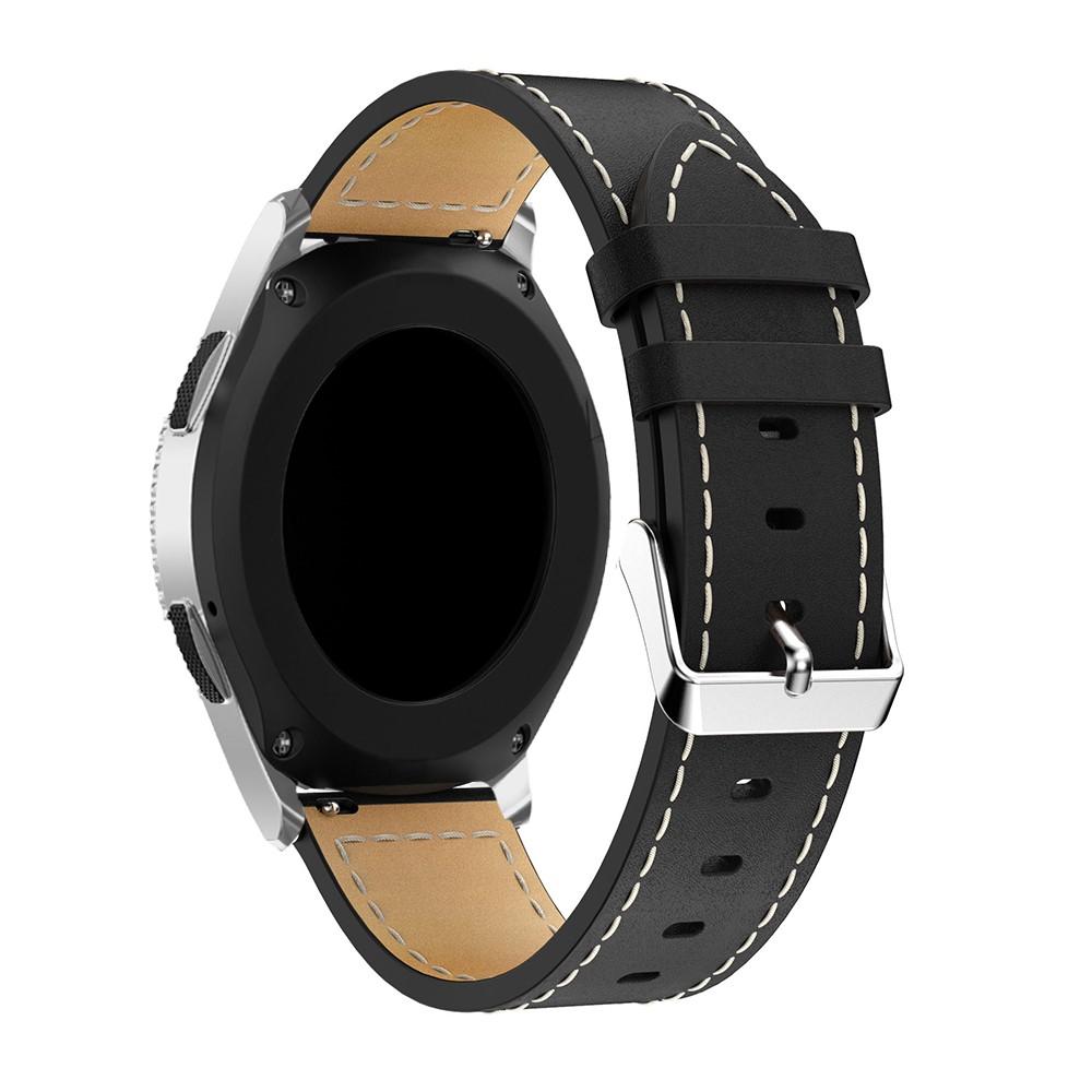 Läderarmband Samsung Galaxy Watch 46mm svart
