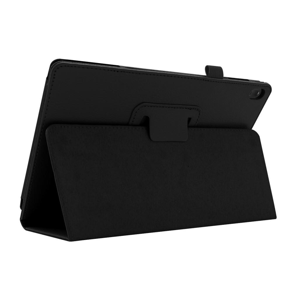 Läderfodral Lenovo Tab E10 svart