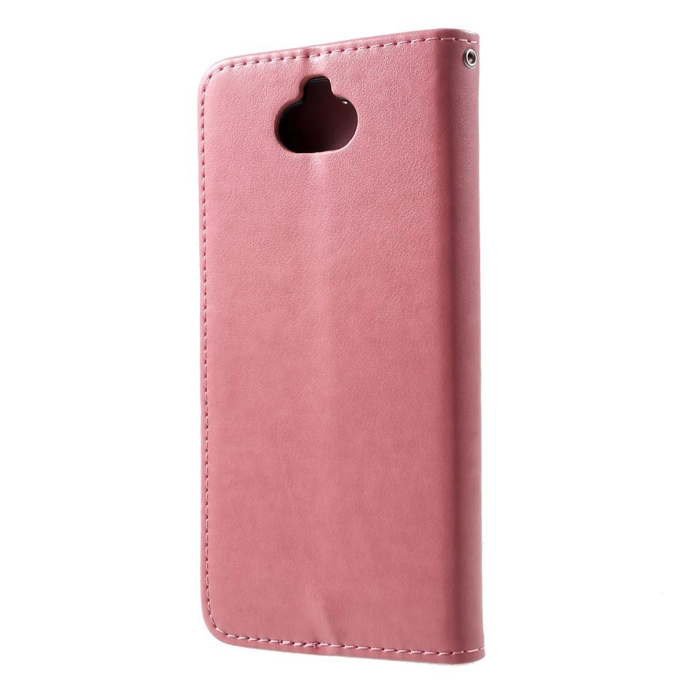Läderfodral Fjärilar Sony Xperia 10 rosa