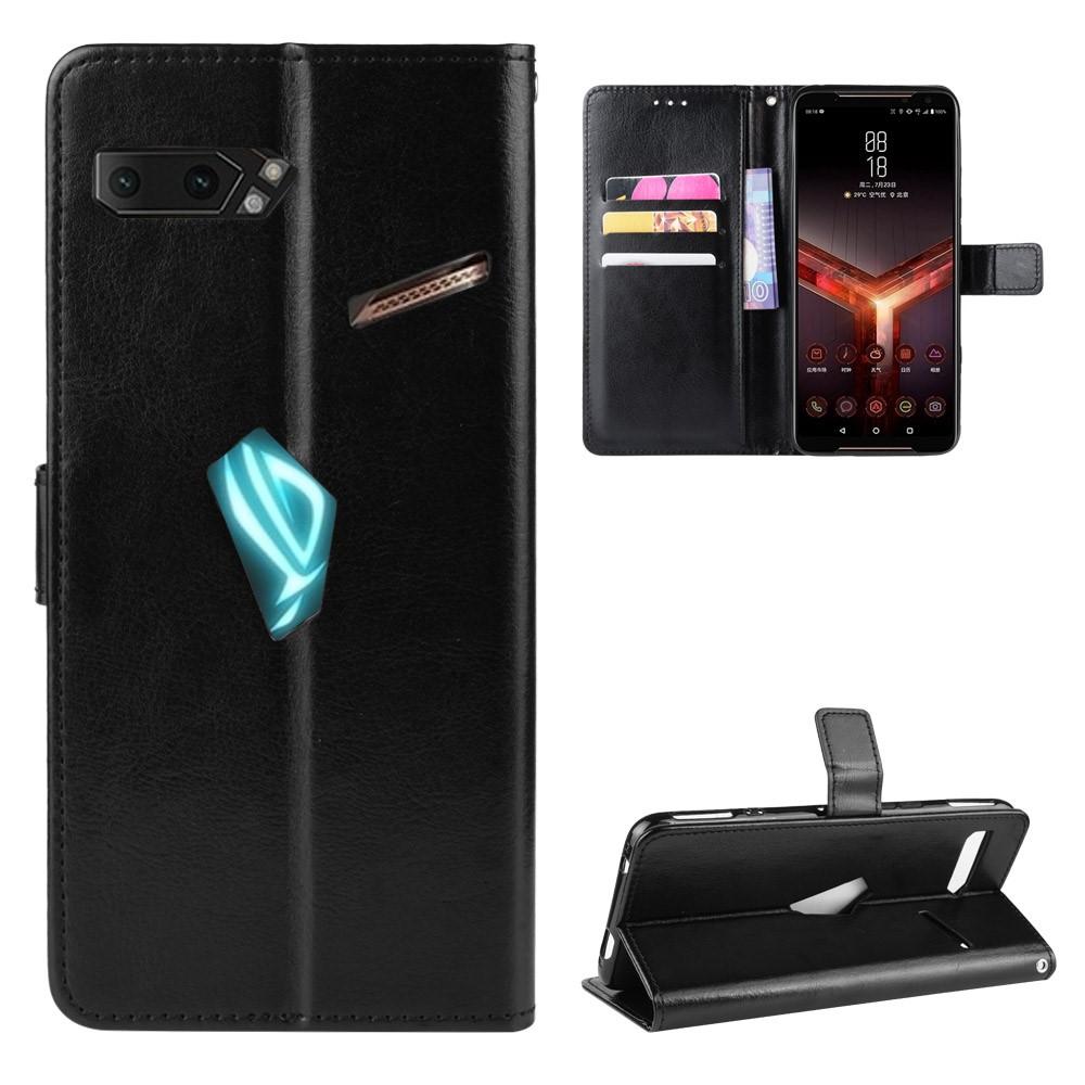 Läderplånbok Asus ROG Phone II svart