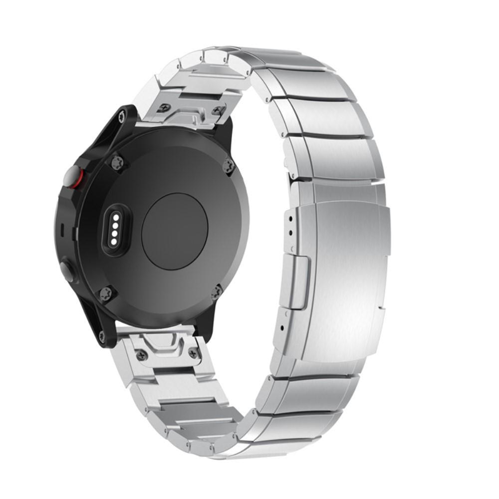 Länkarmband Garmin Fenix 3/3 HR/5X/5X Plus/6X/6X Pro silver