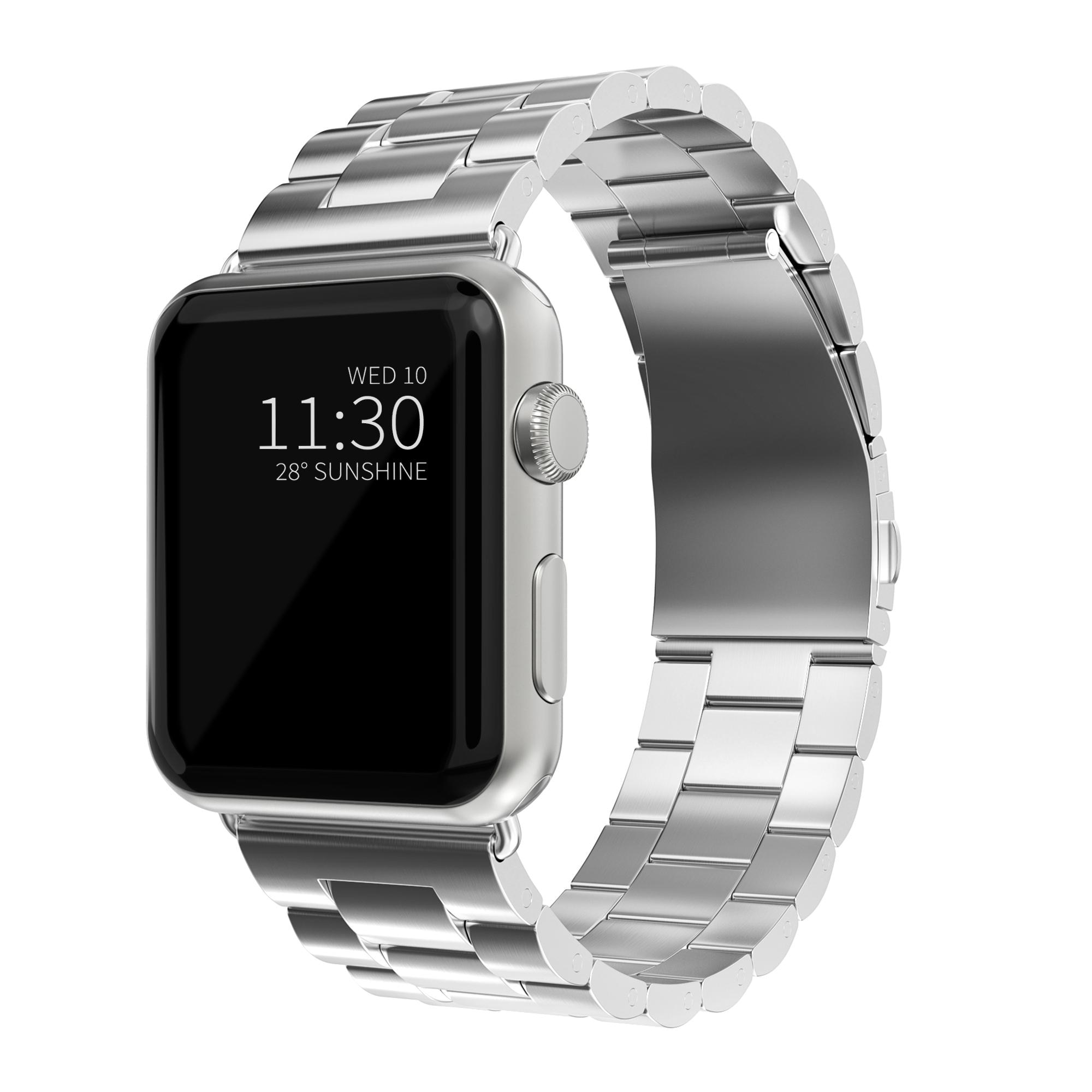 Metallarmband Apple Watch 45mm Series 7 silver