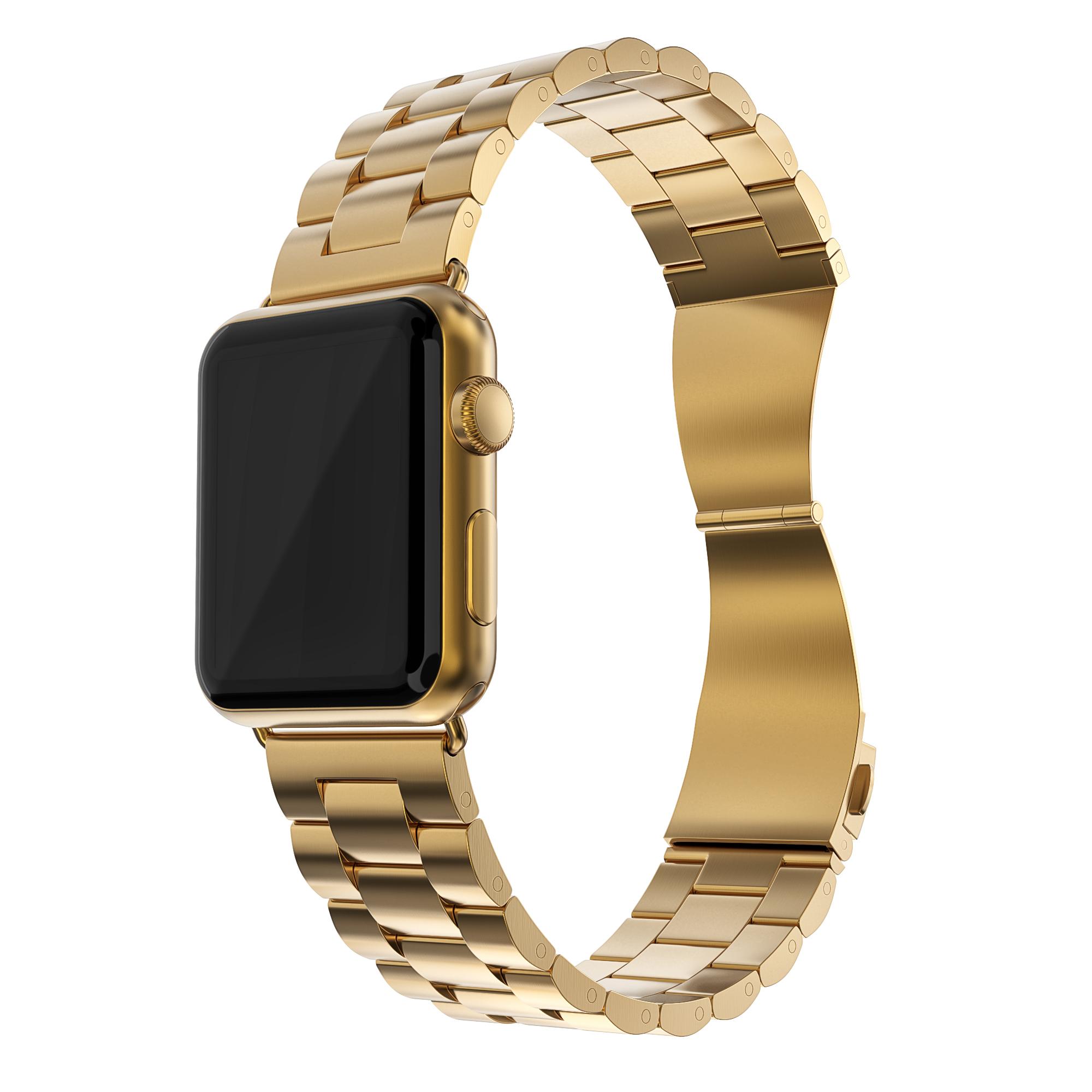 Metallarmband Apple Watch 45mm Series 8 guld