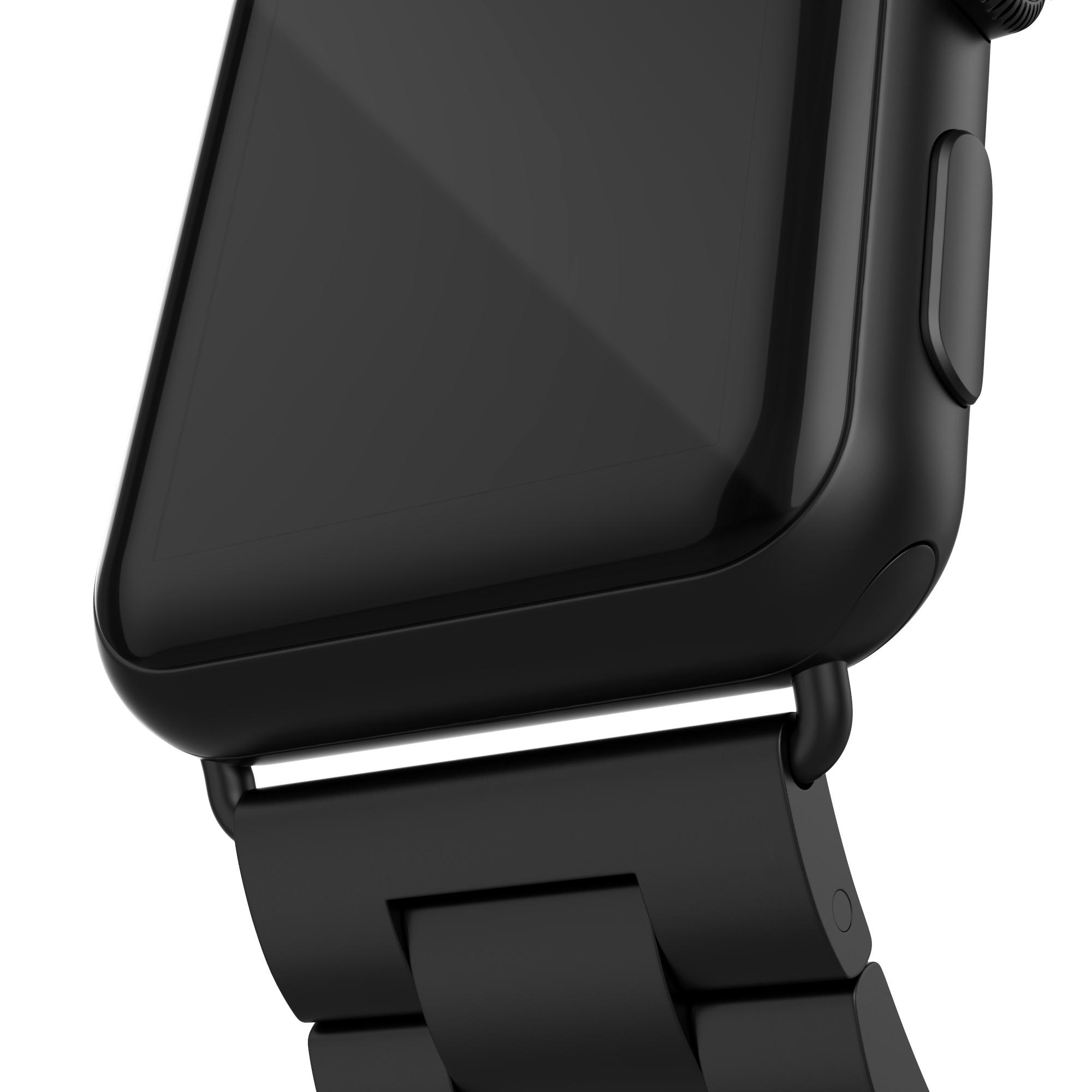 Metallarmband Apple Watch 42/44/45 mm svart