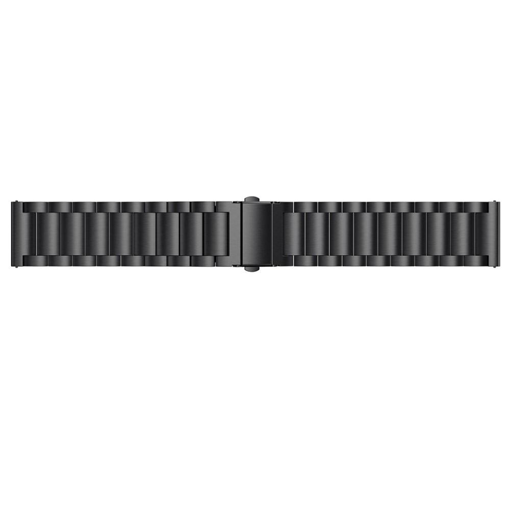 Metallarmband Fitbit Versa/Versa Lite/Versa 2 svart
