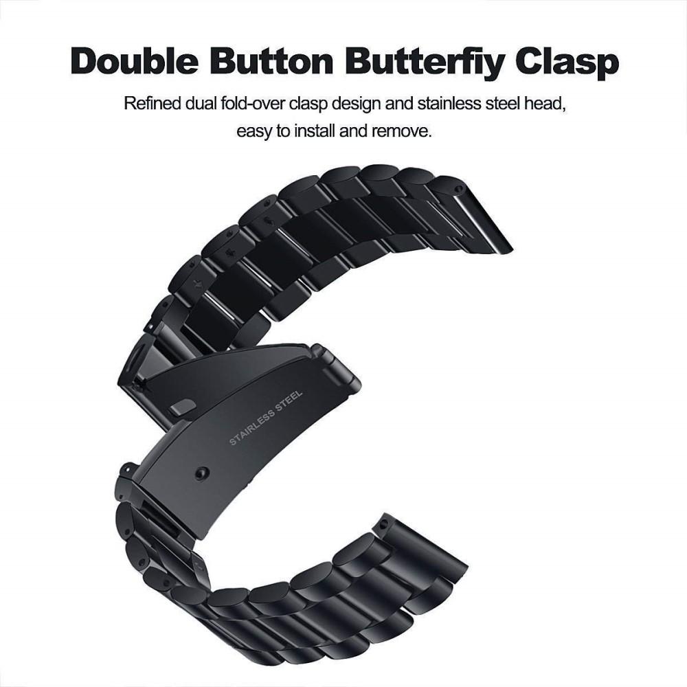 Metallarmband Huawei Watch GT 2 46mm/Watch GT 2e/Watch GT Svart