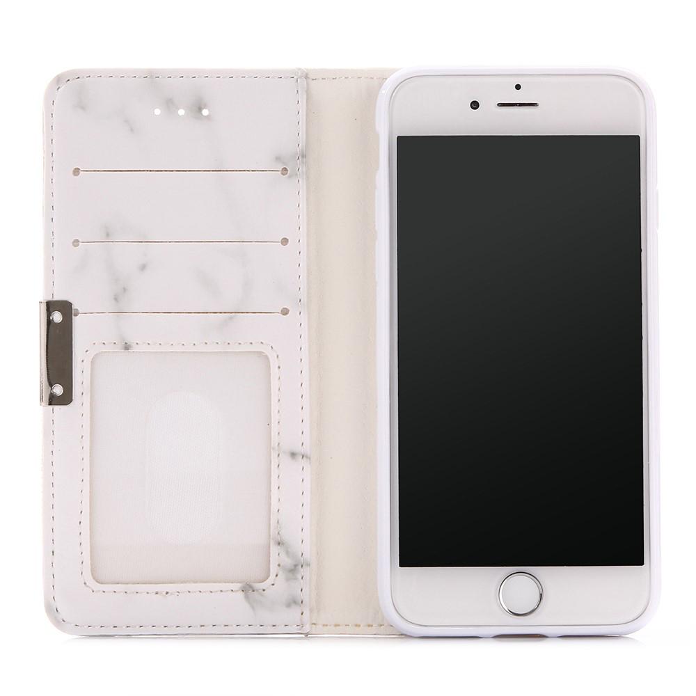 Mobilfodral iPhone 8 Vit Marmor