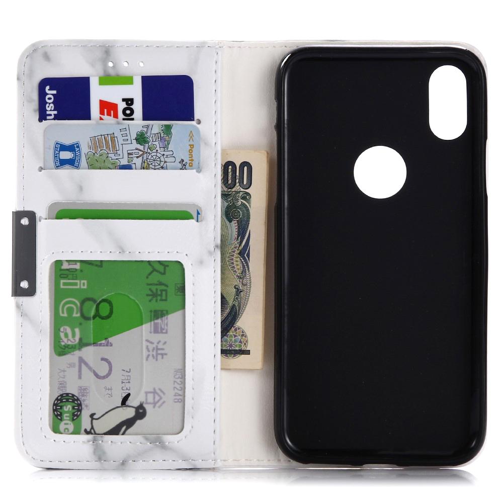 Mobilfodral Apple iPhone X/XS Vit Marmor