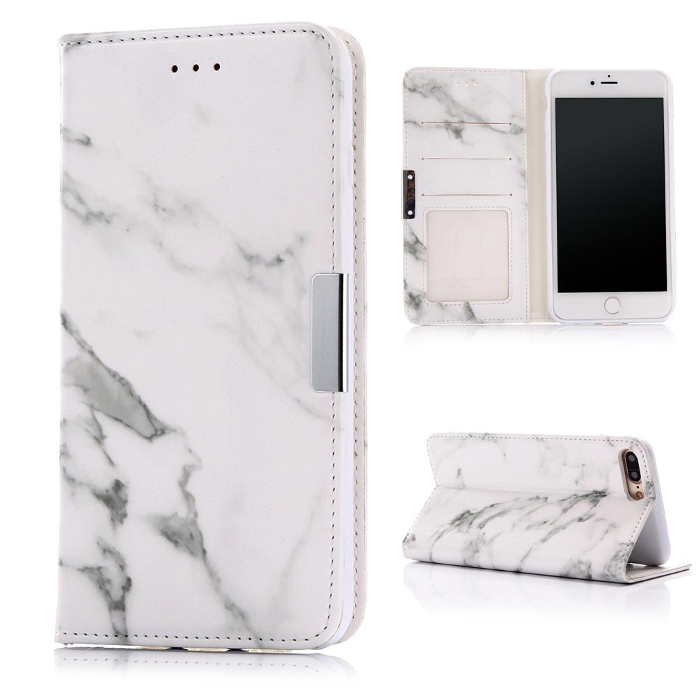 Mobilfodral iPhone iPhone 7 Plus/8 Plus Vit Marmor