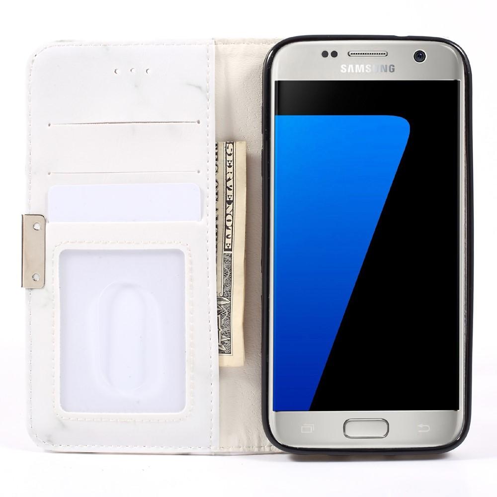 Mobilfodral Samsung Galaxy S7 Vit Marmor
