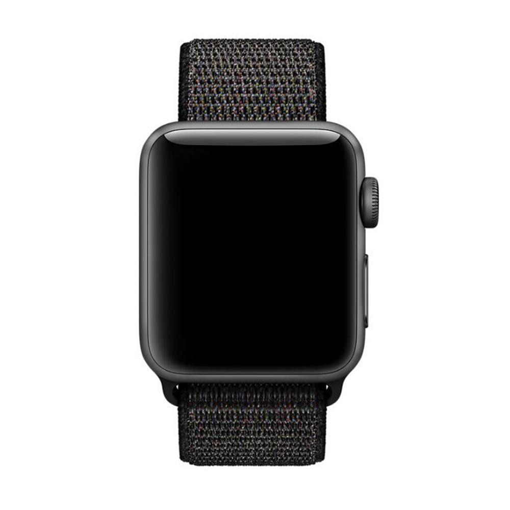 Nylonarmband Apple Watch 41mm Series 8 svart
